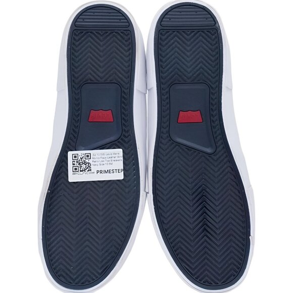 Levis Men Munro Retro Low-Top Sneakers White Navy US 10.5M